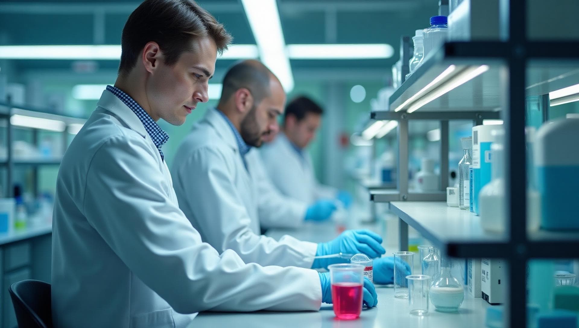 Chemie & Pharma: Von Forschung und Entwicklung bis zur Produktion pharmazeutischer und chemischer Produkte.